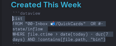 Created This Week Dataview query.png